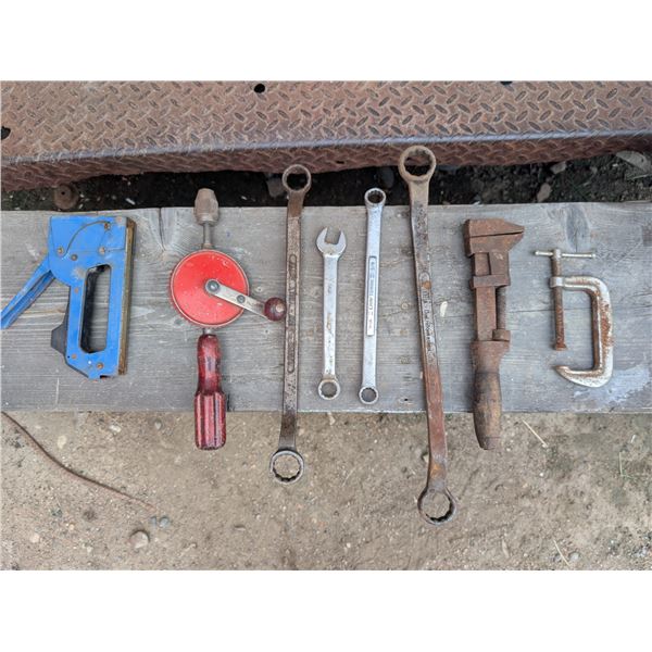 Lot of Vintage Made in Canada/U.S.A. Clamp, Wrench, Antique Tool, and etc.)
