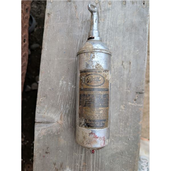 Antique Made in Canada Pyrene Pump Fire Extinguisher (Not used)