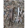 Image 2 : Lot of Vintage Pipe Wrenches, and etc.