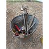 Image 1 : Pail of Various Wrench's, pliers, And etc.
