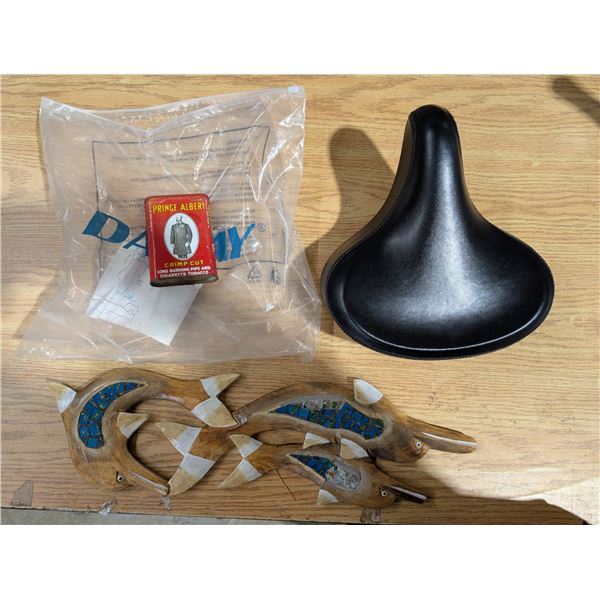 New CHIFA Bike Seat, prince Albert Tin, and Dolphin Décor