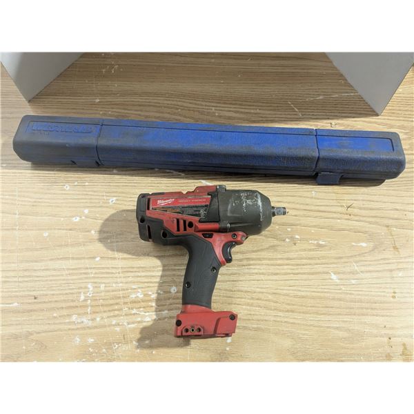 1/2" drive torque wrench(250ft/lbs), 12"drive cordless impact, *no battery*