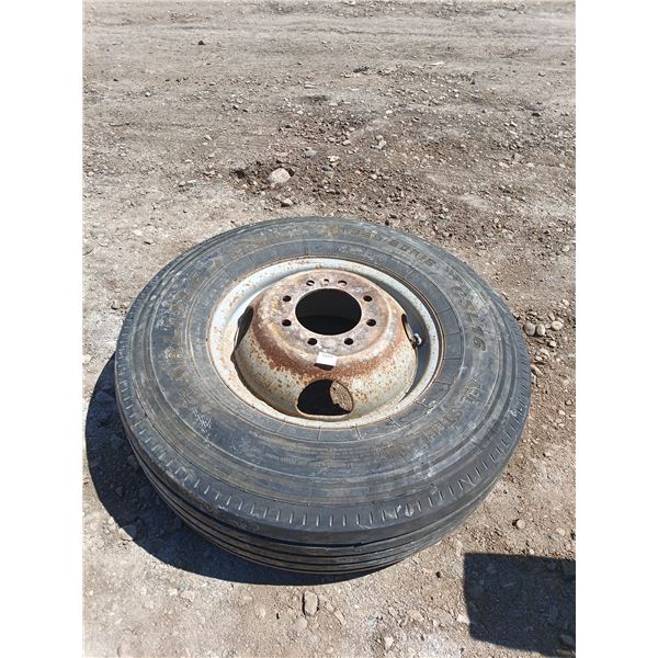 8 bolt steel rim with Carlisle ST235/80R16 tire
