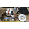 Image 1 : Assorted hardware & tools - tie down anchors, electronic water timer, sprinkler, filters, etc.