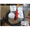 Image 3 : Assorted hardware & tools - tie down anchors, electronic water timer, sprinkler, filters, etc.