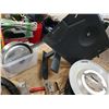 Image 4 : Assorted hardware & tools - tie down anchors, electronic water timer, sprinkler, filters, etc.