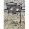 Image 5 : Metal Outdoor Dining Set.  24" Diameter Table, (2) Folding Chairs