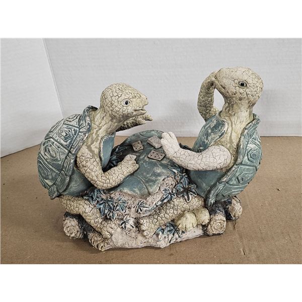 Turtles Playing Poker Garden Décor