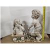Image 3 : (2) Children Playing Garden Statue/Décor Items