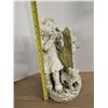 Image 4 : (2) Children Playing Garden Statue/Décor Items