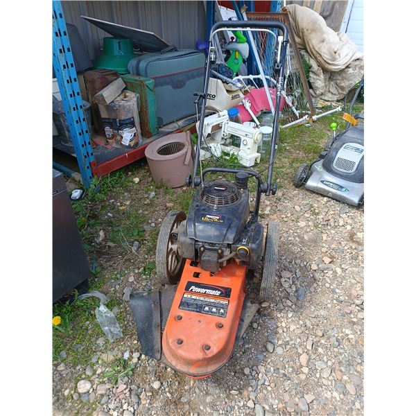 Powermate 22" walk behind trimmer - runs, as-is