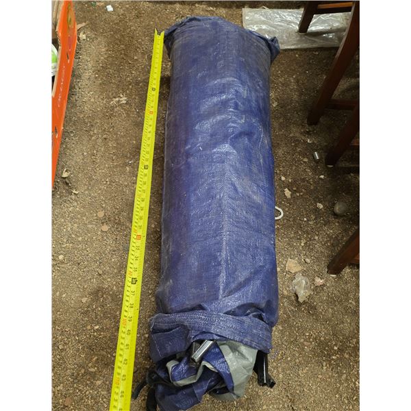 Tarp gazebo- unknown what size or if it is damaged