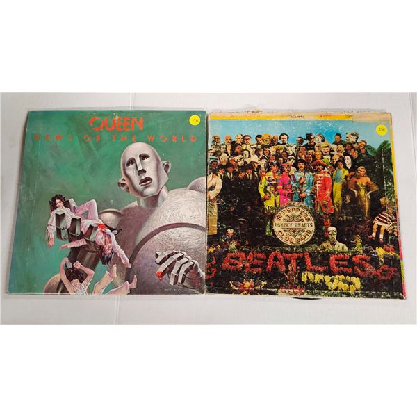 Queen and Beatles Lonely Hearts records