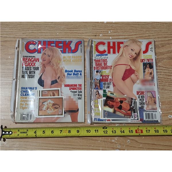 1996 and 2001 Cheeks Magazine.  Adult Cards