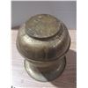 Image 5 : Antique Union Pacific Railroad Brass Spittoon Weighted Bottom
