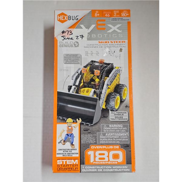Hex Bug Skid Steer Robotic Building Set, 180 Pieces