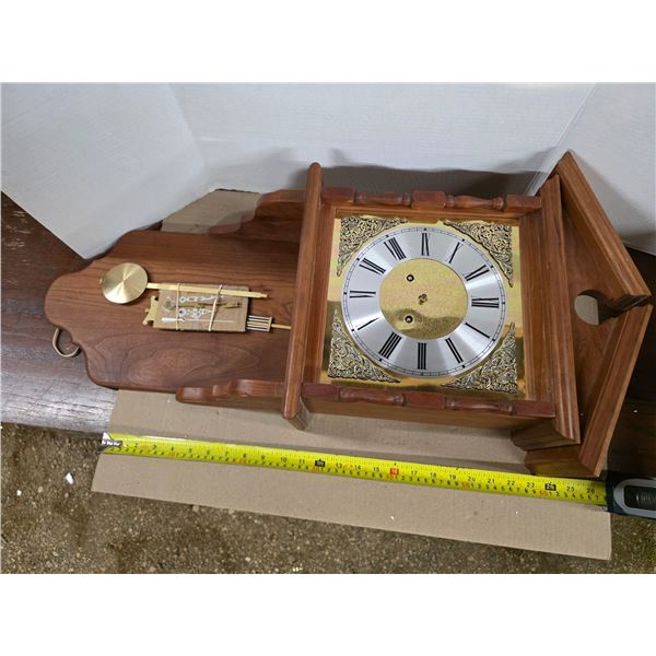 Vintage wall clock - 31 H- not assembled