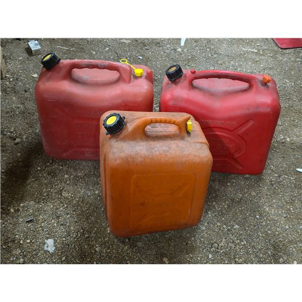 3 jerry cans