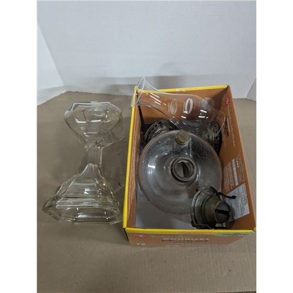 Oil lamp bases and parts