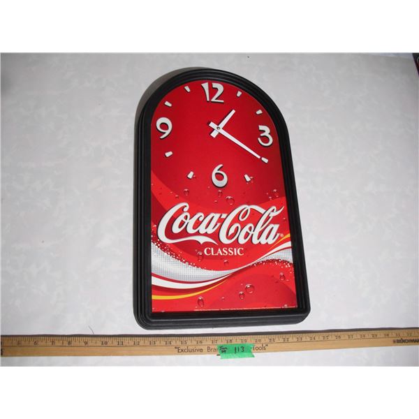 2003 Coca Cola Clock, 11.5” x 19.5” (Working)