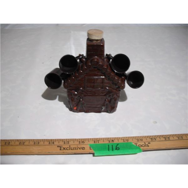 Vintage “Mountain Dew” Cabin Decanter