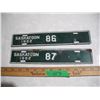 Image 1 : (2) 1982 Saskatoon License Plates