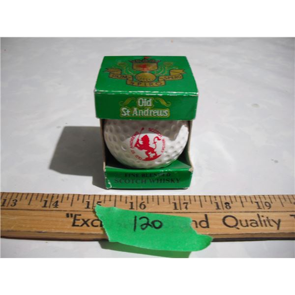 1982 Old St. Andrews Golf Ball Decanter w/ Box