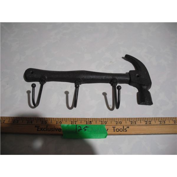 Cast Iron Wall Key Hanger, 10” Long