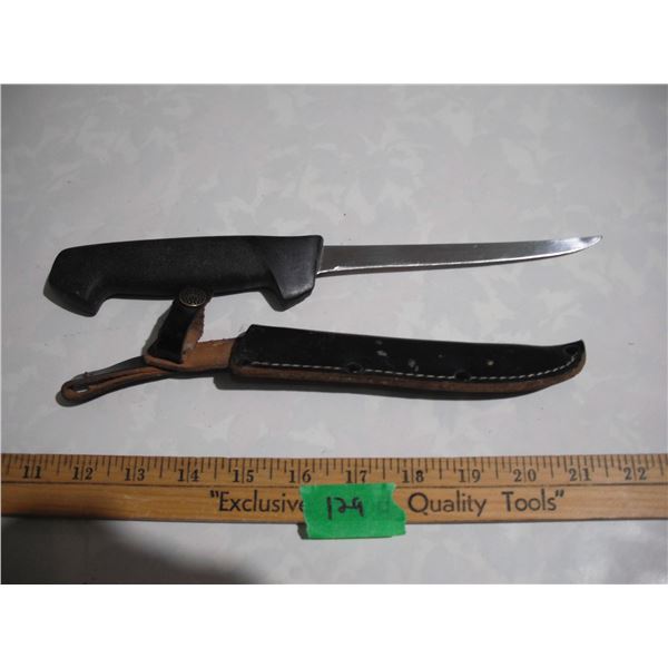 Frosts Mora Sweden Stainless Steel Filleting Knife w/ Sheath