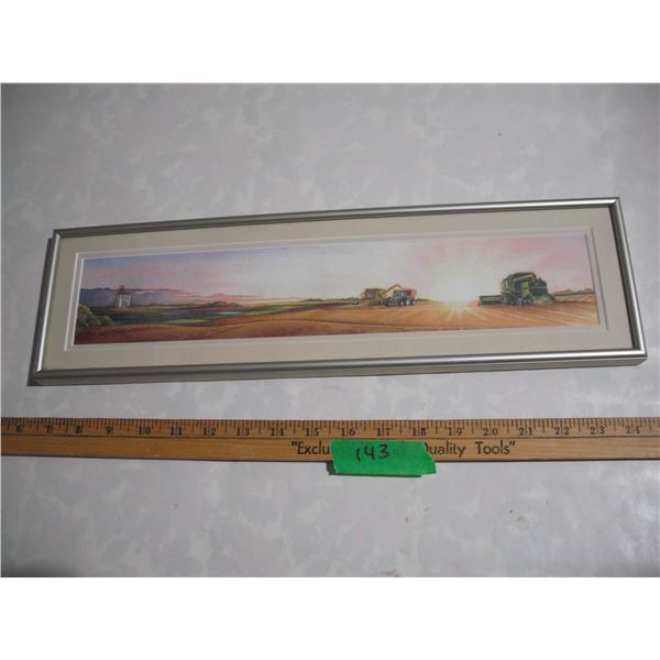 “Bumper Crop” by Cyndi Tasche Framed Print, 5x18”.  Limited Edition #292/