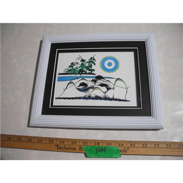 “Dancing Loons” by Arnould James Isbister Framed Print, 9.75”x11.75[x=#82