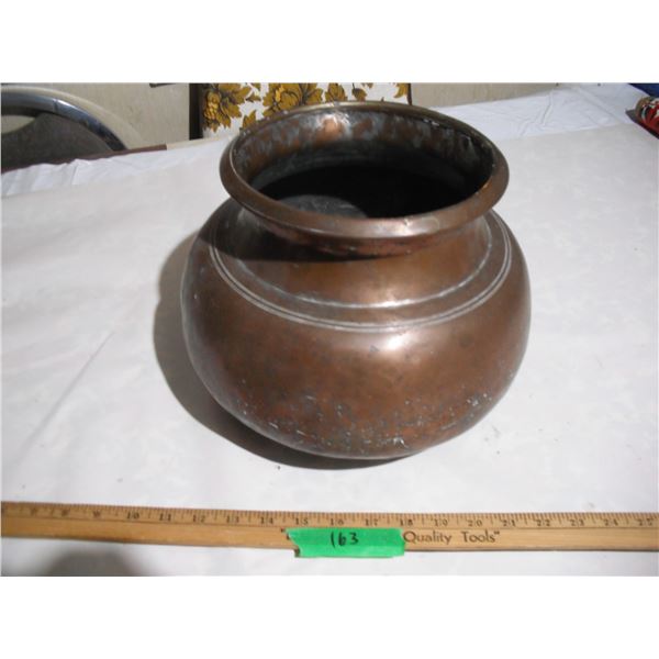 Vintage Handmade Copper Pot 11”x 8” Tall