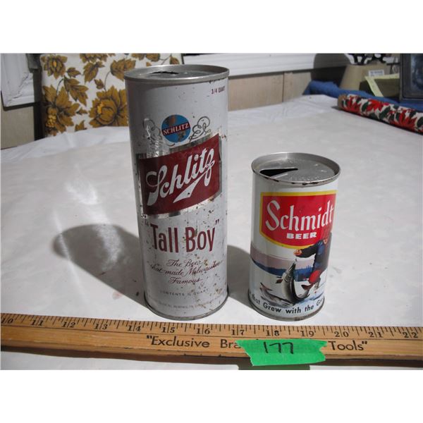 (2) Vintage Beer Cans