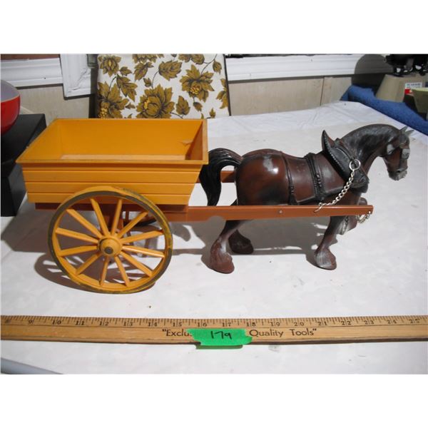 Plastic Horse and Cart