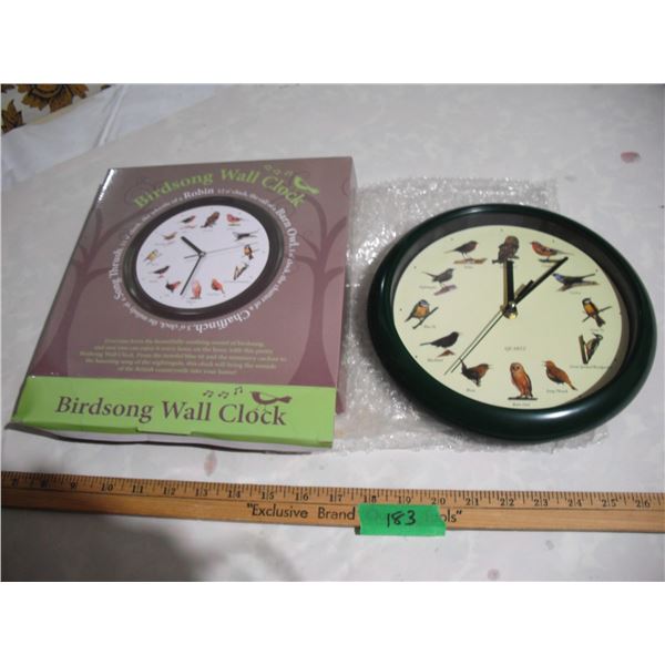 Birdsong Wall Clock (Working)