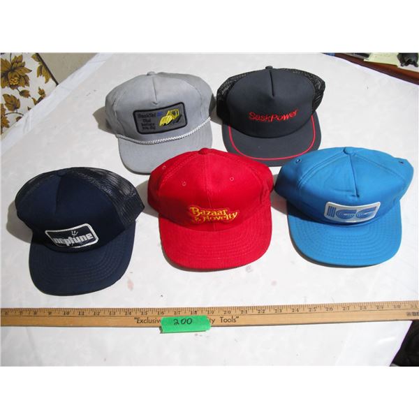 (5) Vintage Trucker Hats