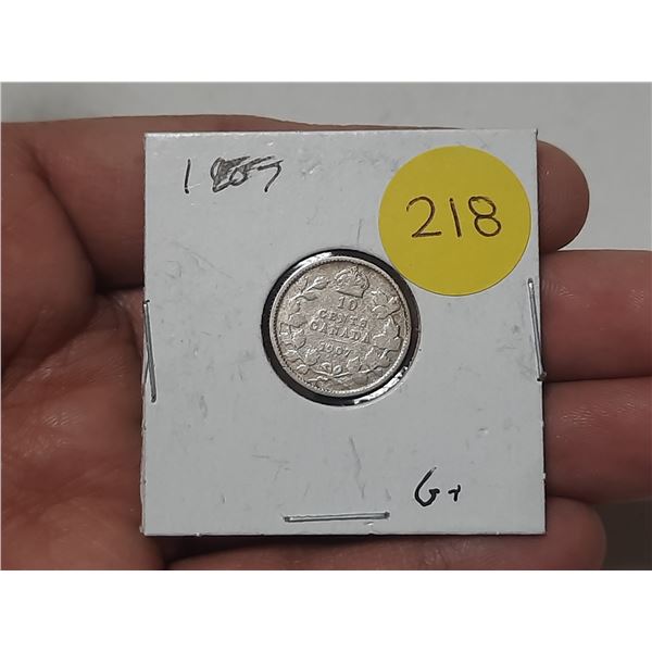 1907 Canada Silver 10 Cents