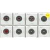 Image 1 : Set of Canadian 25-cent commemorative coins featuring Remembrance Day poppies, issued in 2004, 2008,