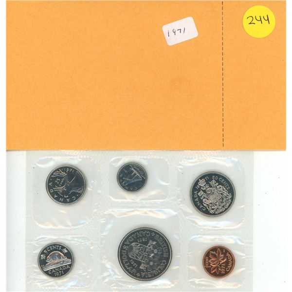 1971 Canada Proof Like Uncirculated Coin Set.
