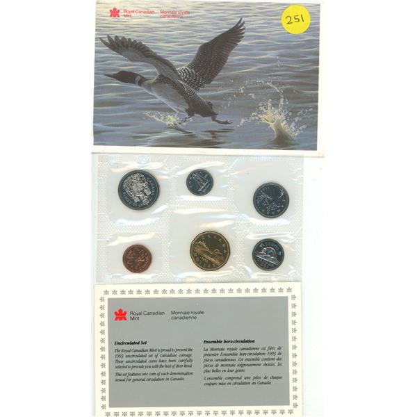 1993 Canada Proof Like Uncirculated Coin Set.