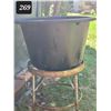Image 1 : Rebar stand with large pot.