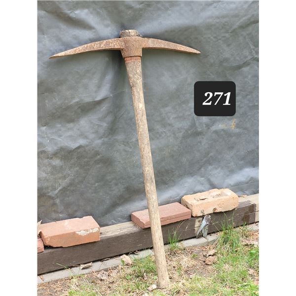 Antique pickaxe.