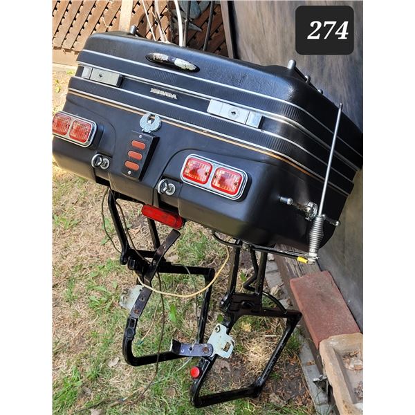 Honda Gold Wing motorcycle trunk carrier.