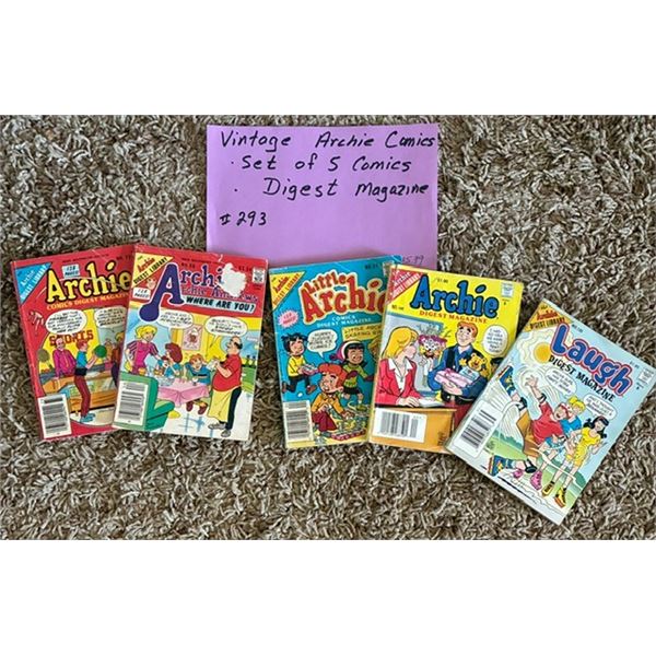 Vintage Archie Comics, Archie Digest Library, 5 Books