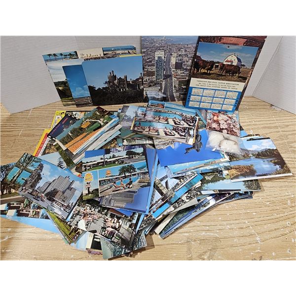 Large Lot of Vintage Coloured Postcards