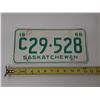 Image 1 : 1968 Saskatchewan Licence Plate.