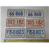 Image 1 : 1972, 1975, 1976 Saskatchewan Licence Plates. (In Pair)