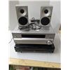 Image 1 : Stereo equipment, 2 speakers, 5  cd changer, surround sound with remote
