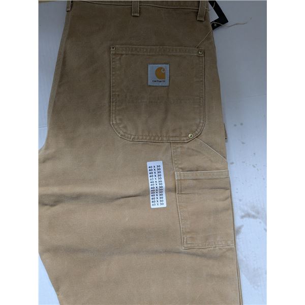 Carhartt pants, tan, used, size 40x30