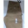 Image 1 : Carhartt pants, tan, used, a little paint on front, size 36x34
